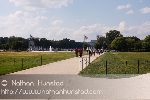 Looking towards the WWII Memorial